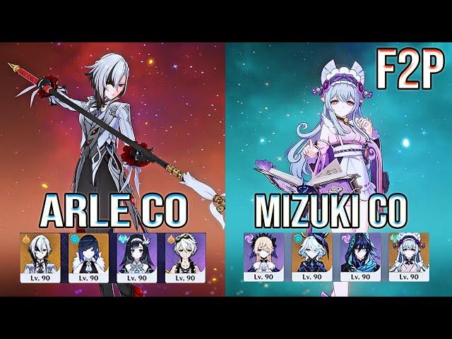 F2P Mizuki C0 Taser & Arlecchino C0 Vape Spiral Abyss Floor 12 Genshin Impact