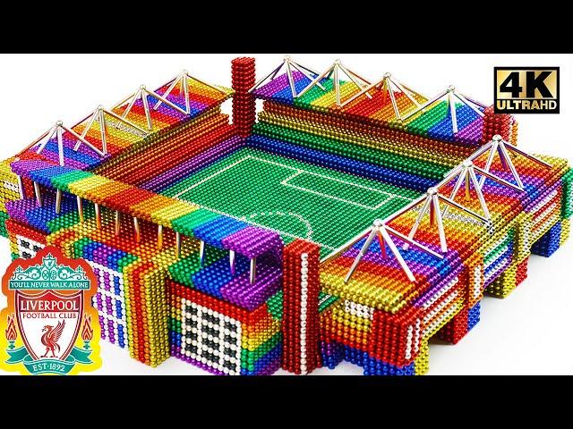 Build Anfield Stadium of Liverpool FC From Magnetic Balls (Satisfying) | Magnet World Series