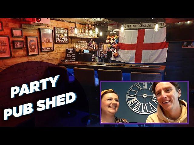 Family DIY Pub Shed | Party Log Cabin Bar | Dunster House TV