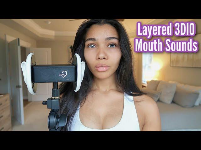 ASMR | Fast & Aggressive Layered 3DIO Mouth Sounds, Purrs and Hand Sounds 