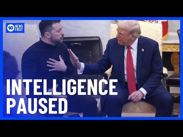 Trump Stops America From Sharing Intelligence With Ukraine | 10 News First