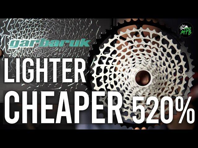 Lighter, cheaper 520% than XTR and XX1  | Garbaruk 10-52T Cassette 12 Speed Micro Spline HG+ Review