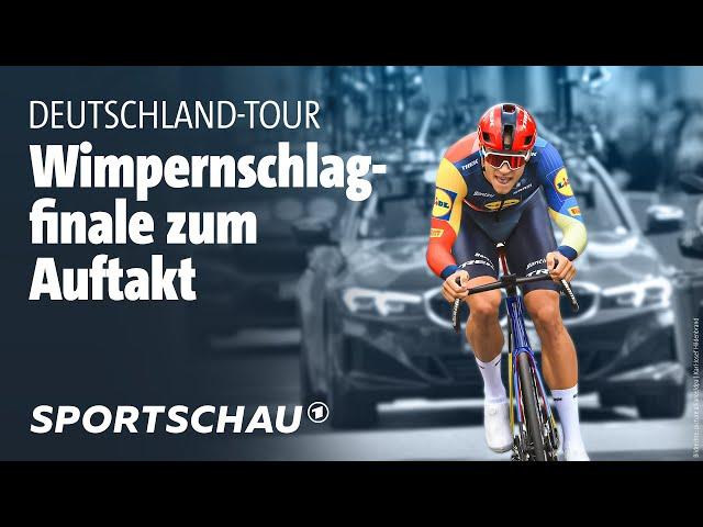 Deutschland-Tour, Prolog Highlights: Einfahren in Schweinfurt | Sportschau