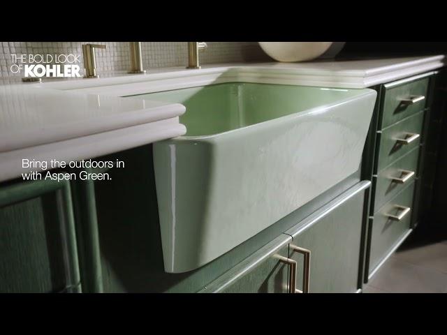 KOHLER Heritage Colors – Serene Aspen Green Kitchen