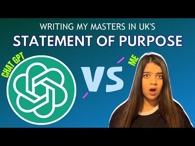 Who did it better? Me or ChatGPT - My Master's Degree SOP For Studying In UK #ai #chatgpt