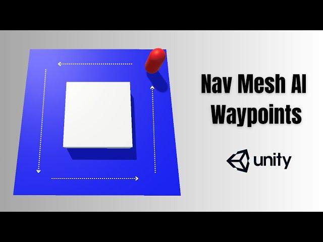 How to make Navmesh AI move between different waypoints - Unity 3D