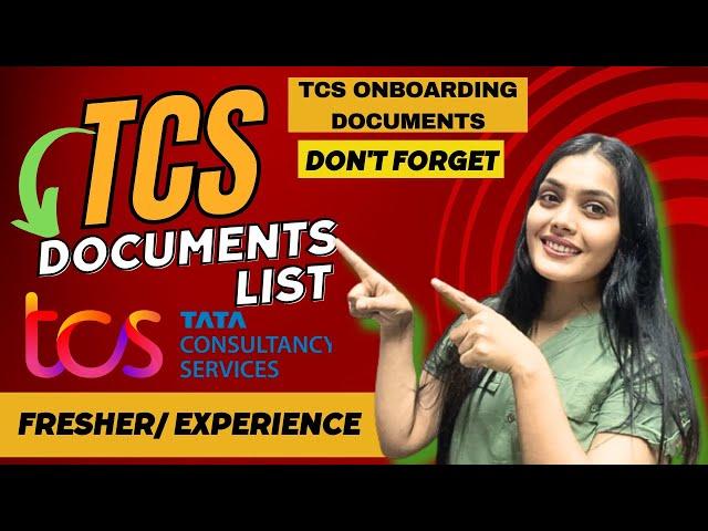 TCS Onboarding: Do Not Miss These Docs |  Important documents to carry on first day #tcs #trending