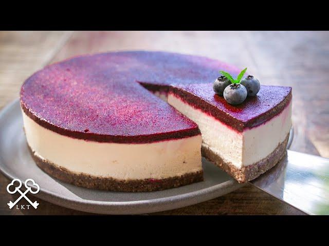 No-Bake Blueberry Cheesecake | Gluten-Free Vegan Desserts