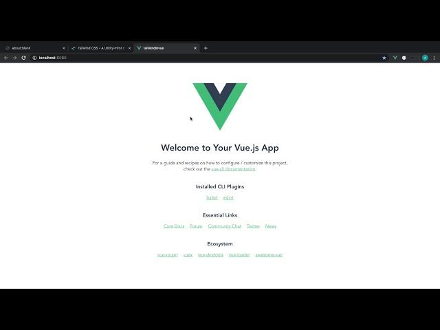 Using Tailwind in Vue