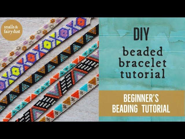 Beaded Bracelet Tutorial with Odd Count Peyote Stitch and FREE PATTERN