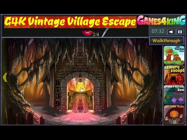 G4K Vintage Village Escape - walkthrough...