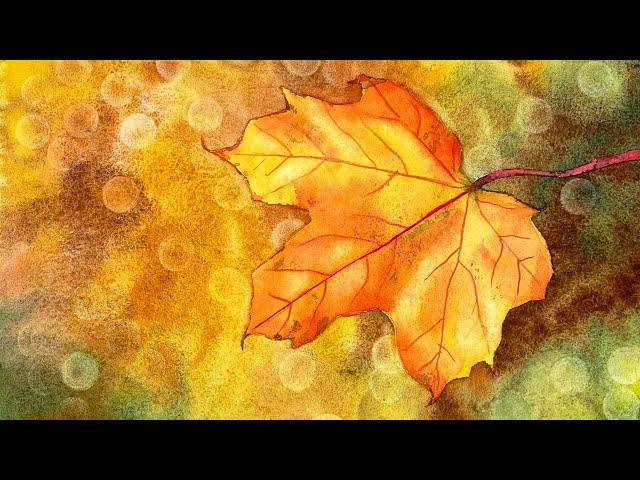 Watercolor Bokeh Leaf Tutorial