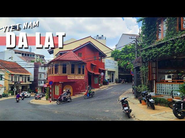 Vietnam, Walk in Da Lat "City of Eternal Spring" City Center - 4K Virtual Walking Tour