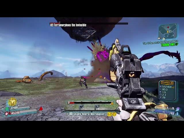 Borderlands 2 Gaige vs Terramorphous L80 1min 49secs