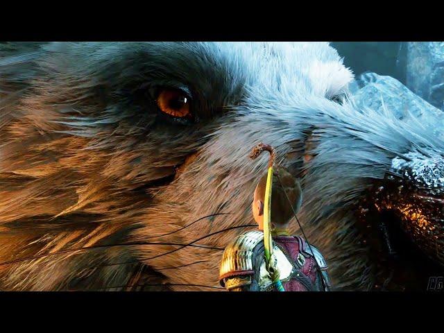 God of War Ragnarok - All Garm/Fenrir Giant Wolf Scenes