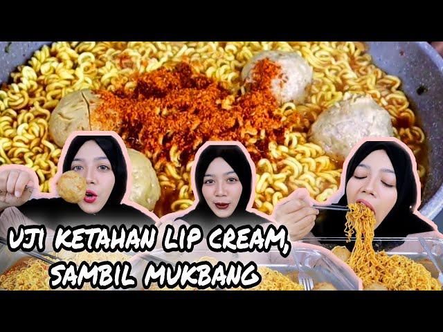 BEAUTYBANG : BATTLE KETAHANAN LIP CREAM DI BAWAH 20RB + MUKBANG RAMEN PENTOL