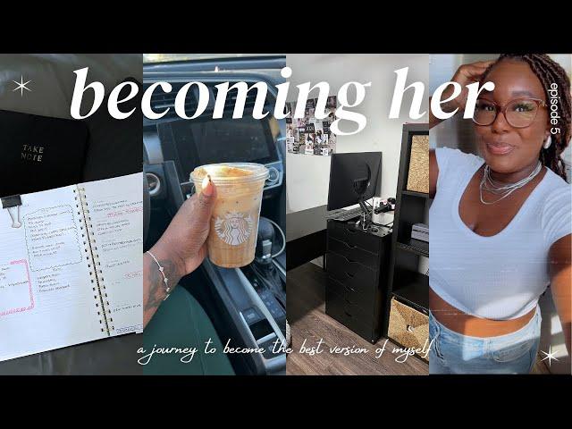 75 hard day 4-9 while sick, home office makeover, fall shopping, | Becoming HER ep 5