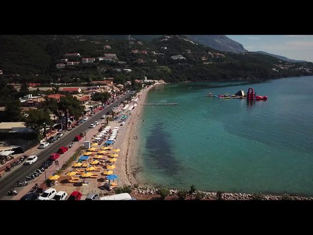 Aerial Video above Ipsos Beach July 2018