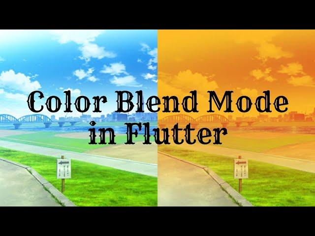 Blend Images with Color(Image Effect) - Flutter tutorial