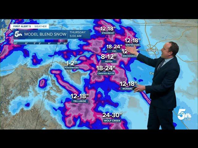 Snow tapers off Monday morning, with a more impactful storm Wednesday