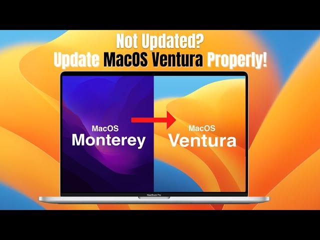 Update macOS Ventura 13 Properly - Installing Failed Fixed!