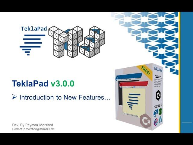 TeklaPad v3 0 New Features!