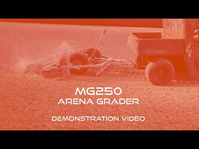 MG250 Arena Grader Short Demonstration Video | Chapman Machinery Ltd