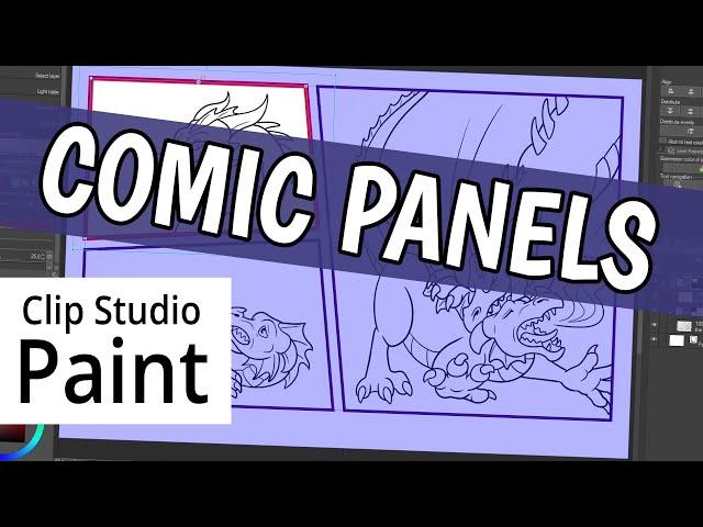 Comic Frames in Clip Studio Paint - Comic Panels Tutorial