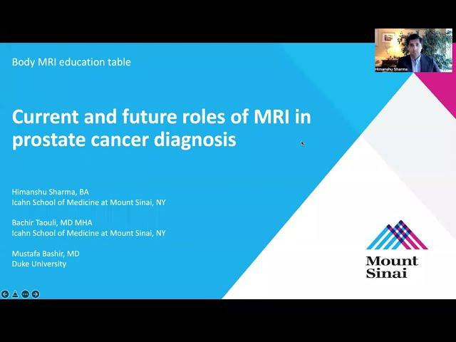 ISMRM MR Academy - Current and Future Roles of MRI in Prostate Cancer Diagnosis