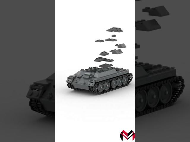 Char T34 en lego / mimitary tank T34 lego #short #animation