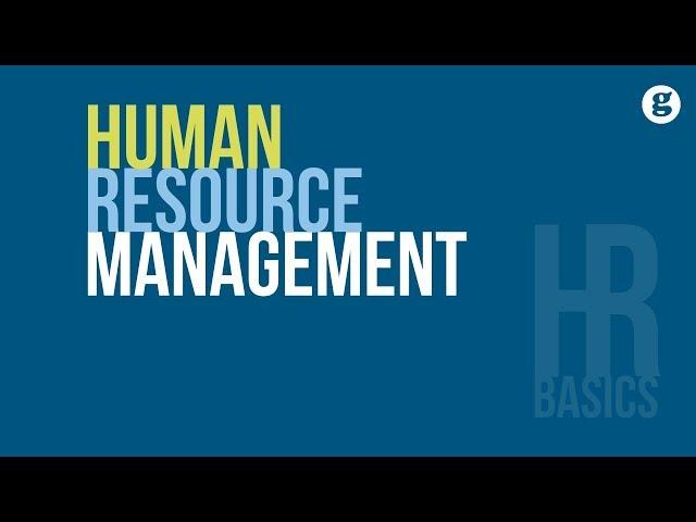 HR Basics: Human Resource Management