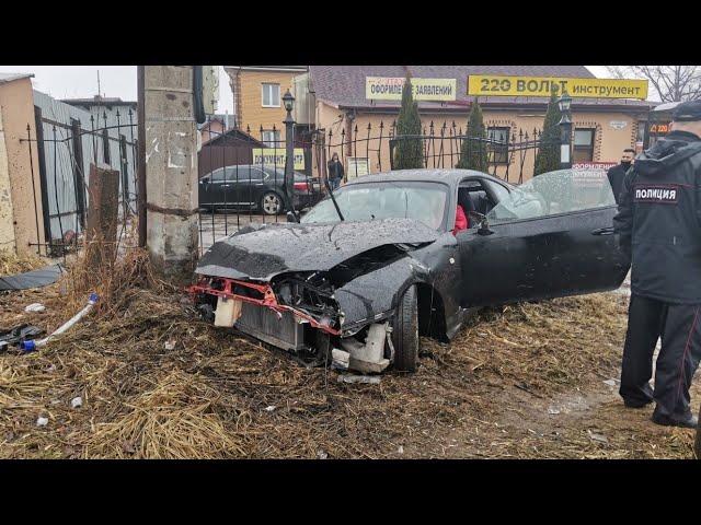 Момент Дтп в Твери 01.04.2021г- спорткар "Toyota Supra" сбил женщину-пешехода. Женщина погибла.