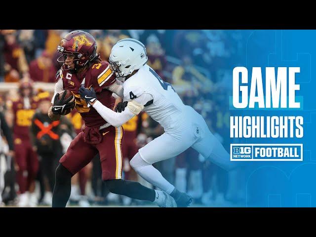 Penn State at Minnesota | Highlights |  Big Ten Football | 11/23/2024