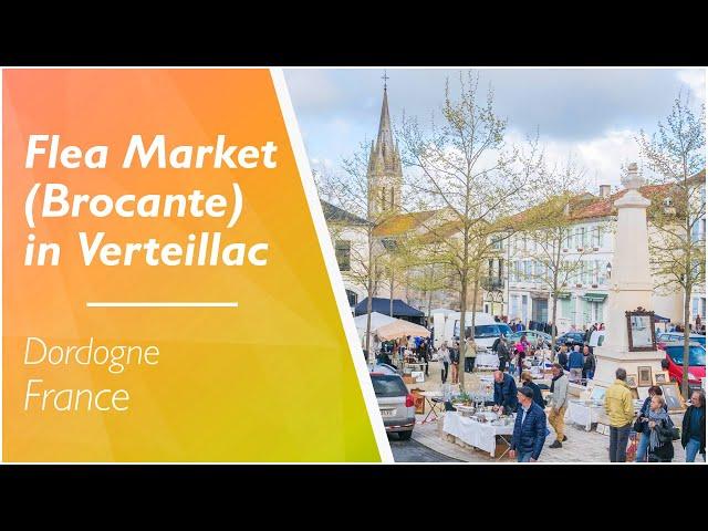 LOVE FRANCE - We take you on a tour of the lovely flea market (brocante) in Verteillac - Dordogne