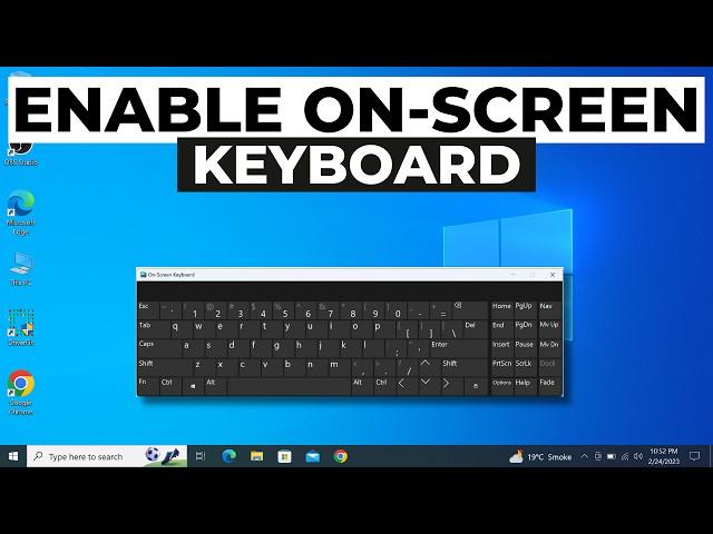 How to Enable On Screen Keyboard in Windows 10 2024