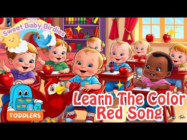 The Color Red Song - Sweet Baby Birdies | Learning How To Identify Colors | The Colors Songs