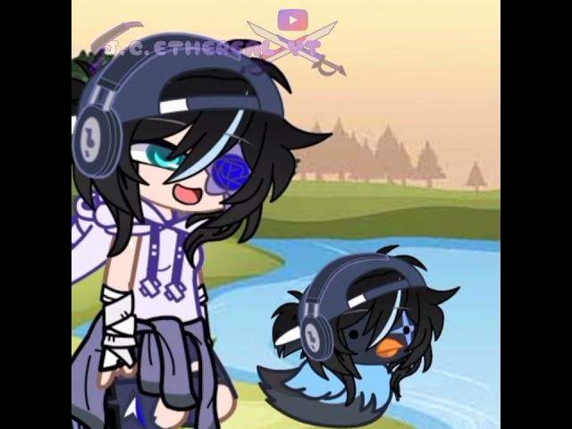 Wei's pet duck adam going for his first swim//FT@Wei_XunLu //Not Original//#gacha #comedyshorts