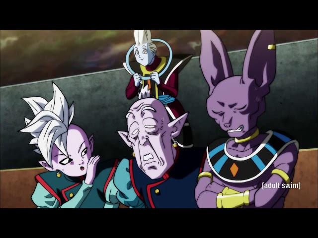 Whis and the other Gods react to Goku unlocking Ultra Instinct - English Dub