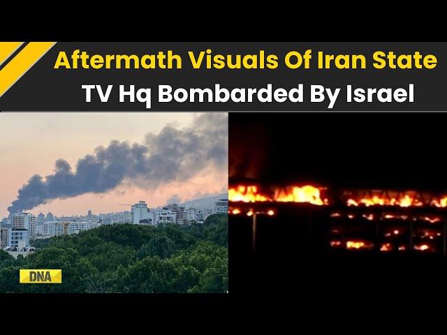 Israel Iran News: Shocking Aftermath Visuals Of Iranian state TV headquarters | Israel | Netanyahu