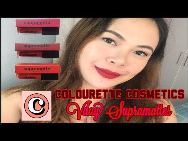 THE PERFECT RED LIPPIES! COLOURETTE COSMETICS VDAY SUPRAMATTES