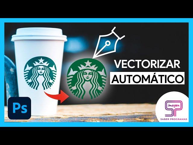 De FOTO a VECTOR  VECTORIZAR en Photoshop AUTOMÁTICAMENTE