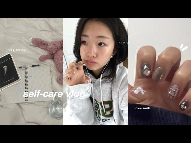 SELF-CARE VLOG  building healthy habits & prepping for 2025 (new nails, skincare, haircut)