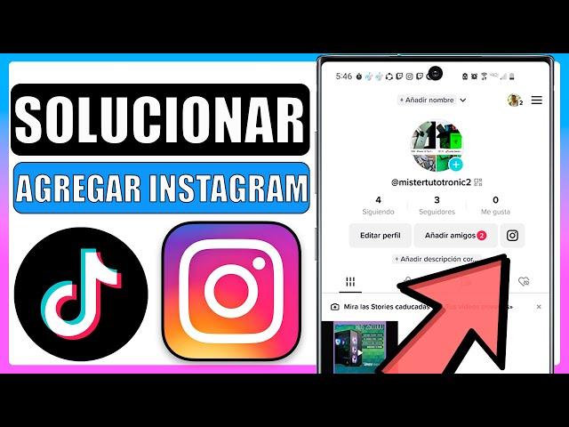 Tiktok no me deja poner mi instagram (Solucion)