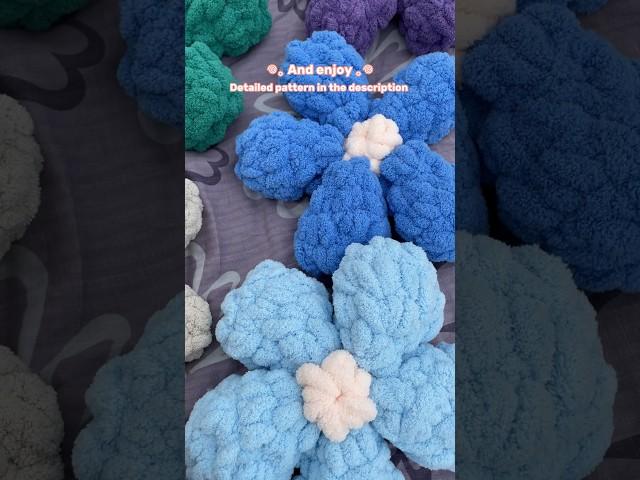 Crochet Flower pillow quick tutorial 
