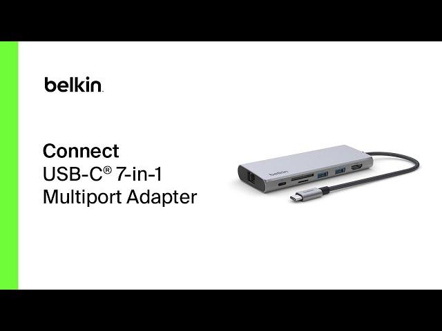 Belkin Connect USB-C® 7-in-1 Multiport Adapter