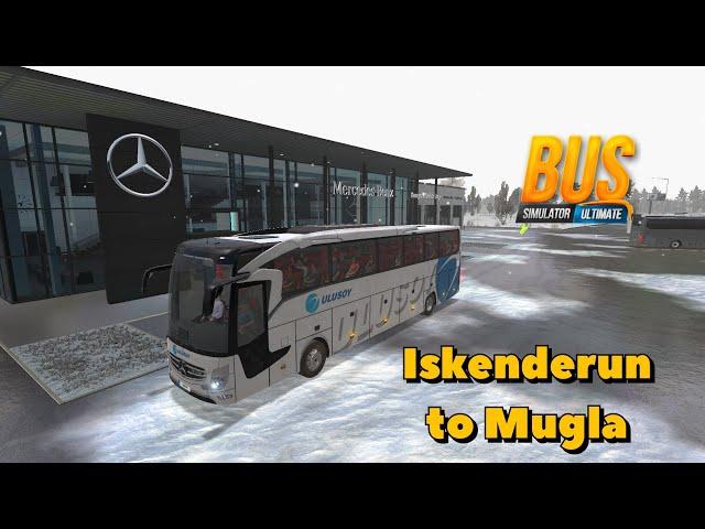 Bus Simulator Ultimate - Iskenderun to Mugla | Gameplay | Snow Weather