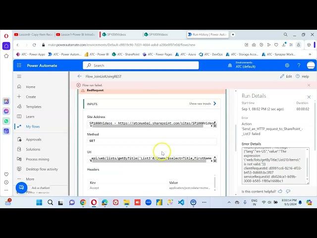 Lesson125 - JOIN SharePoint List using REST - Power Automate 1000 Videos