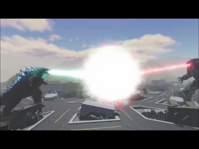 Roblox Project Kaiju - Godzilla 2014 beats MechaGodzilla in Beam Clash