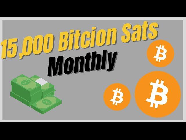 Get 15,000 Bitcoin Sats Monthly with this App!