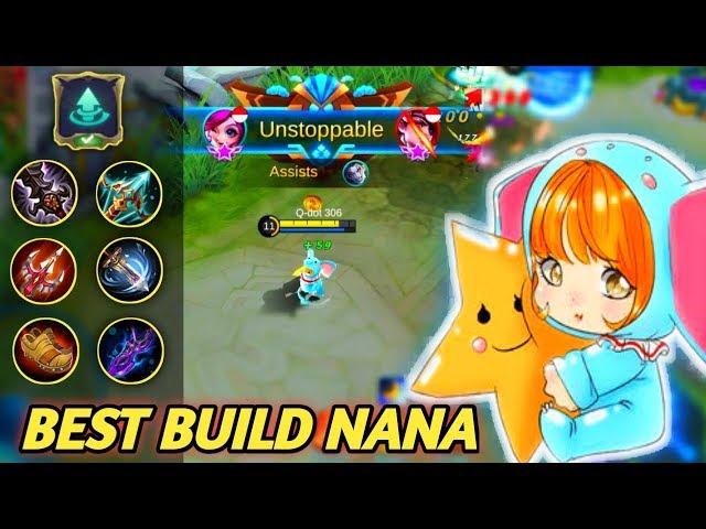 BEST BUILD NANA - EMBLEM SUPORT + BUILD MARKSMAN | MOBILE LEGEND